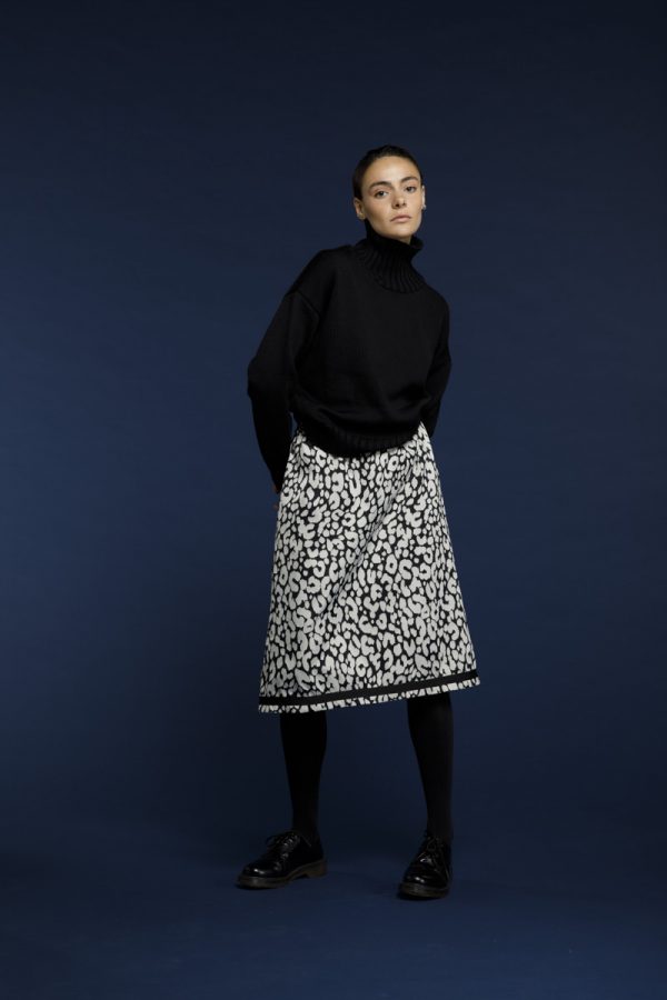 maglia in lana merino a collo alto giottalab