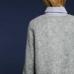 maglia in mohair con collo a V giottalab