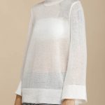 maglia morbida melange a collo alto e maniche ampie giottalab