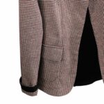 giacca microcheck dettaglio tasca