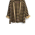 Giacca in cotone a righe con gros