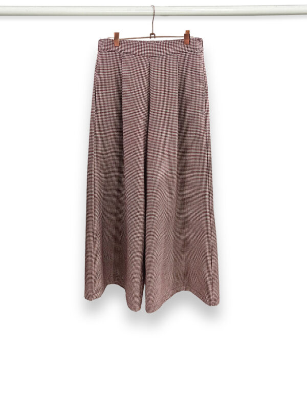Pantalone largo Cuba microcheck
