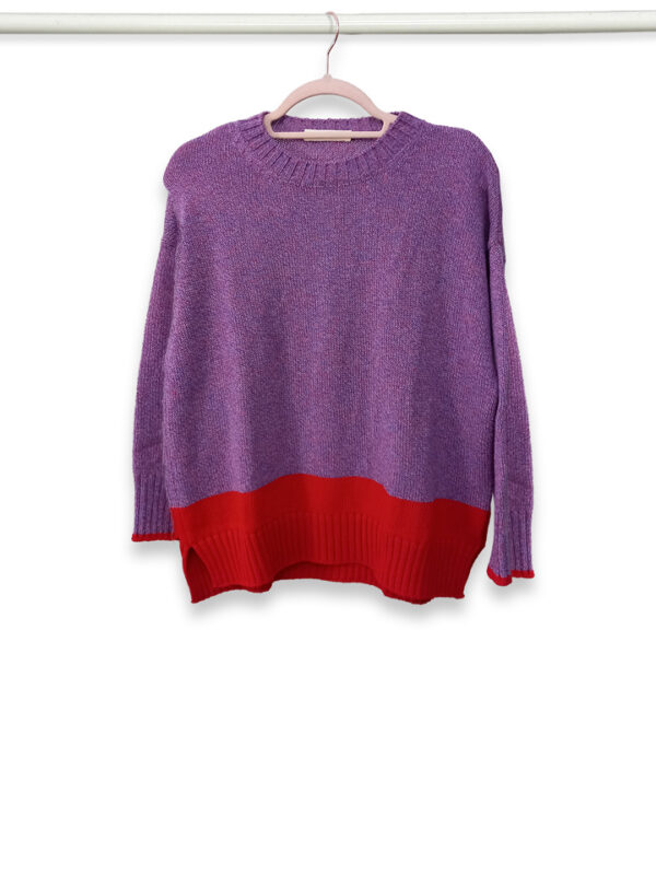 Maglia Cortina lana bicolor